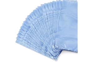 ProBytes 100 Pcs Clear PVC Heat Shrink Wrap Bags - 15 x 23 Cm Blow Dry Seal Safe Storage Plastic Pouch, Candles Clothes Jewellery Ornament Gift Novelty Baby Valuable Keepsake Packaging Film DIY Craft