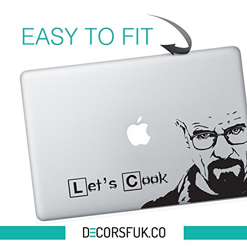 Decal für MacBook Heisenberg (Breaking Bad, Walter White), Aufkleber, Schwarz, Vinyl - 2