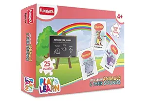 Funskool Play and Learn Animals and Their Sounds, Multi Color
