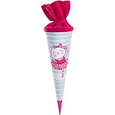 goldbuch 93098 Geschwistertüte 35 cm, Schultüte für Mädchen, Zuckertüte mit Motiv Caterina, Geschenktüte aus Lackkarton mit F