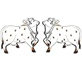 Adikala Printed Pichwai Cow MDF Cutout for Door/Wall Decoration Kit | Diwali | Dussehra | Rangoli | Pooja | Festival Gift | Wedding Decorations (6, 4 in)