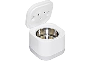 funfunfly Lavadora ultrasónica para prótesis dentales 25W para calibradores, lavadora de retención ultrasónica para protectores, lavadora ultrasónica 45kHz para todos los aparatos dentales, joyería