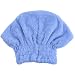 Molie Womens Microfiber Hair Drying Towel Quickly Dry Hair Hat Hair Turban Wrap Blue