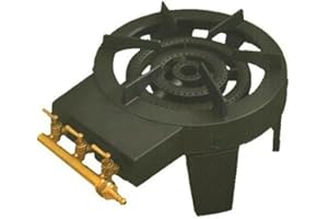 PAPILLON Fornellone Ghisa Gas Liquido 3 Rubinetti Cm 38X19 Giardinaggio Campeggio