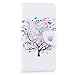 Produktbild Sony Xperia XA1 Plus Hülle, Chreey Bunt Gemalt Magnetverschluss Flip Case Wallet Handyhülle PU Lederhülle Bookcase Brieftasche Kreditkarte Etui Schutzhülle [Blumen Baum]