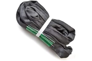 runner deer Black Spanset Round Slings for Aerial Lyra Hoop Rig Aerial Silks Handing, Polyester Lifting Strop, Working Load Limit for Round Sling – 2 Tonne, Multiple Spanset Sizes