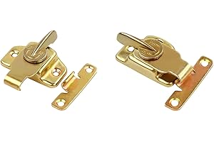 JIKEXINGMENG 2-Pack Premium Dining Table Locks - Durable & Rust-Proof Metal Hasps - Ideal for Drawers, Cabinets, Wooden Cases - Easy Installation