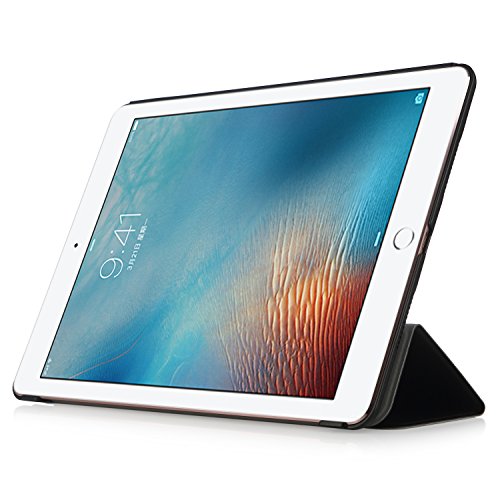 iHarbort® Apple iPad Pro 9.7 Hülle – Premium PU Leder Tasche Hülle Etui Schutzhülle Ständer Smart Cover Case für iPad Pro 9.7, mit Schlaf / Wach-up-Funktion (iPad Pro 9.7, schwarz) - 2