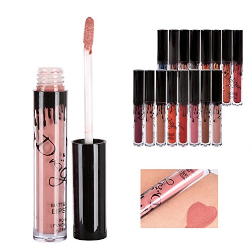 ROMANTIC BEAR 16 Colors Waterproof Long Lasting Matte Liquid Lipstick Beauty Lip Gloss - 7