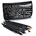 Glow Professional 25 piece Nail Art Brushes and Dotting Tools Set; Black