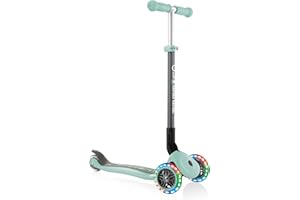 Globber - PRIMO FOLDABLE LIGHTS - Trottinette pliable, lumineuse à 3 roues pour les enfants âgés de 3 à 6 ans +