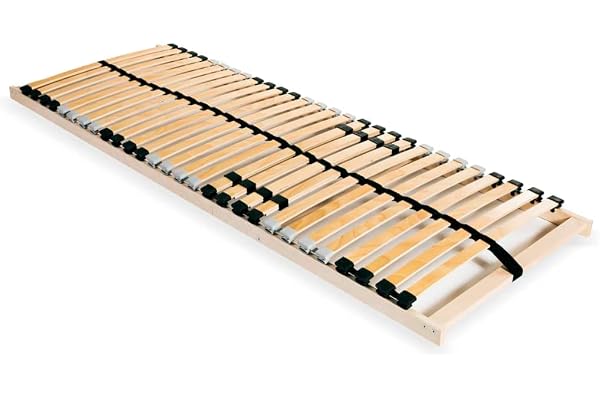 vidaXL Ribbotten utan madrass med 28 ribbor 7 zoner 90x200 cm