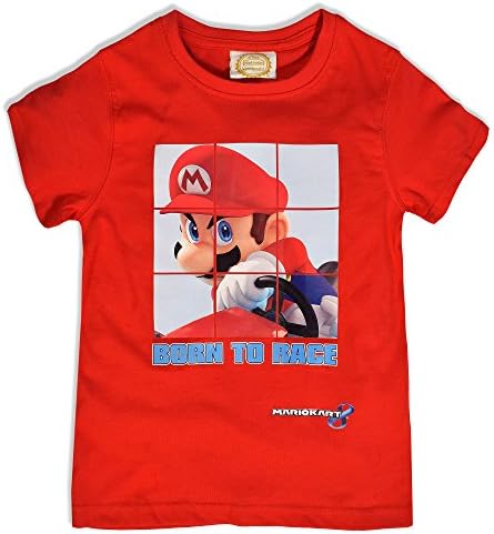 Super Mario - T Shirts Boys - Boys Teeshirts - Boys Tops - Kids T Shirts - Kids T Shirts Boys - Super Mario T Shirt - Red T Shirt For Boys - Red 12 Years