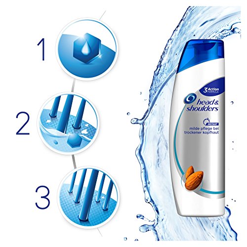 Head & Shoulders Instant Milde Pflege Bei Trockener Kopfhaut Anti-Schuppen Shampoo, 3er Pack (3 x 260 ml) - 3