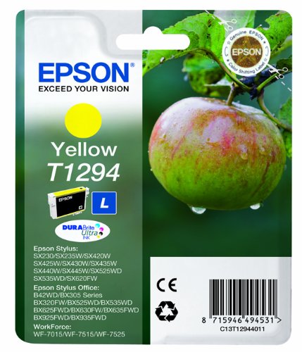 Epson T1294 Cartouche d'encre d'origine Durabrite Ultra Jaune