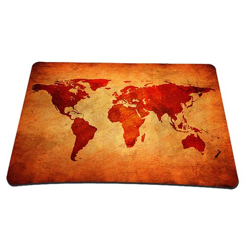 PEDEA Design Schutzh  lle Notebook Tasche bis 15 6 Zoll  39 6cm  mit Mauspad und schnurloser Maus  Brown Global Map