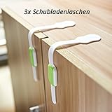 Premium Baby Kinder Sicherheitsset 35-teilig, 10x Steckdosenschutz, 16x Eckenschutz, 2x Schrankschloss, 2x Klemmschutz, 5x Schubladensicherung, Bonus: Bedienungsanleitung mit Ratgeber Checkliste - 4