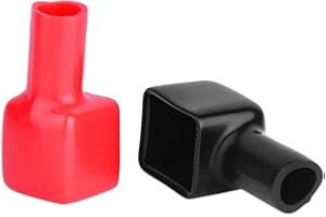 Cache Terminal Positif,Une Paire de Cache-bornes de Batterie, Positif et négatif Rouge et 192681 192682