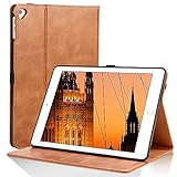 ✅Ipad 9.7 Zoll Hülle: Dingrich 100% Echt Leder Hülle für Ipad 9.7 2018 (A1893/A1954), Ipad 9.7 2017 (A1822/A1823), Ipad Pro 9.7 (A1673/A1674/A1675), Ipad Air 2 (A1566/A1567), Ipad Air (A1474/A1475/A1476).