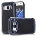 Produktbild Galaxy S7 Hülle, G930F, SsHhUu [Kohlefaser-Serie] Rugged Stoßdämpfung & Staubabweisend Kompletter Schutz Hybrid-Koffer Telefon Kasten für Samsung Galaxy S7 G930 G930F (5.1") - Dunkel blau