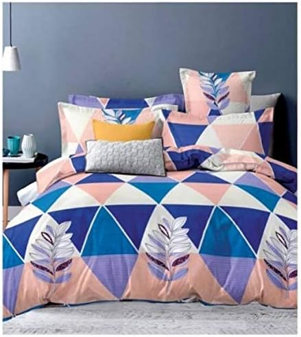 Snyter 100% Cotton Double Bedsheet with 2 Pillow Covers