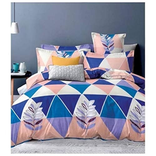 Snyter 100% Cotton Double Bedsheet with 2 Pillow Covers