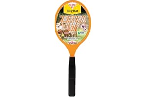 THE BUZZ Zero In Bug Bat Battery Powered Kills Flying Insects on Contact, Suitable for Indoor and Outdoor Use, Color Assorted, (Packaging May Vary)