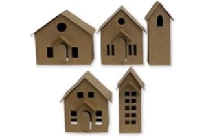 Sizzix 664741 - Set di fustelle Thinlits, motivo villaggio di Tim Holtz, confezione da 16