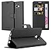Produktbild Cadorabo Hülle für Samsung Galaxy A7 2016 (6) - Hülle in Phantom SCHWARZ – Handyhülle mit Kartenfach und Standfunktion - Case Cover Schutzhülle Etui Tasche Book Klapp Style