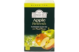 Ahmad Tea Apple Refresh - Té negro de manzana (20 bolsas)