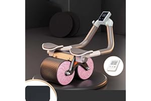 SUNSHINE SMILE Rullo per Addominali Ab Roller Wheel - Trainer Addominale con Rimbalzo Automatico, Ruota Leggera a Doppie Ruote per Fitness