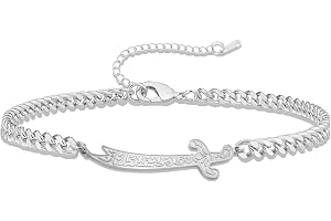 VASSAGO Zulfiqar armband för kvinnor män rostfritt stål Imam Ali svärdarmband islamiskt arabiskt flätat rep sträng kedja isla