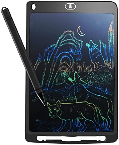 LCD Writing Tablet, YoJetSing 10 Inch Colorful Electronic Drawing Notepad, Multi Color Digital Graphic E-Writer, Magnetic Fridge Message Board, Handwriting and Doodle Pad for Kids Memo, Family, School and Office (10 INCH)