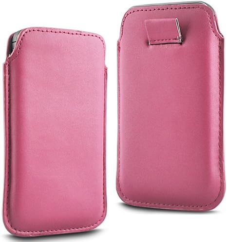 TWIN VALUE PACK - 2 x LIGHT PINK SUPERIOR PU SOFT LEATHER PULL FLIP TAB CASE COVER POUCH FOR NOKIA 103 BY N4U ACCESSORIES