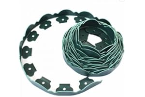 RORI Bordure de pelouse flexible avec ancrage de terre – DIY Lawn Edging – Clôture pour vergers – Clôture de jardin avec 15 clous de fixation – Bordure de pelouse verte ondulée