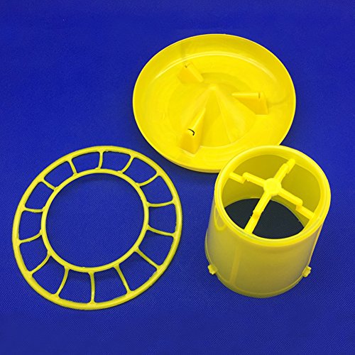 Hmocnv Poultry feeder piccolo pollo uccello piccione Feed barile Feeding secchio del pollo pollame bere Diet Tool Yellowbest