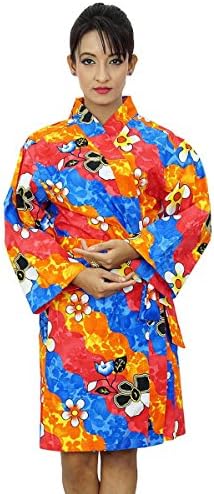 Crossover Kimono Robe Cotton Floral Robe Bridesmaid Gift Spa Wrap