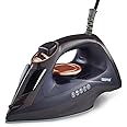 Geepas 2-in-1 Steam Iron, Adjustable Temperature Control, GSI7703 | Dry & Wet Iron Ceramic Soleplate Dry/ Steam/ Burst of Vertical Function