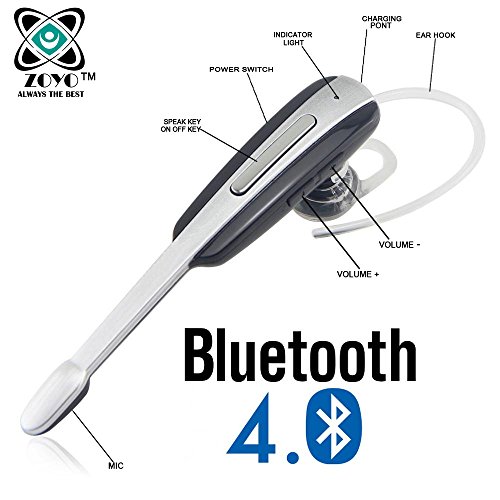 Zoyo Sports Bluetooth Headset Headphones Compatible with Samsung, Motorola, Sony, Oneplus, HTC, Lenovo, Nokia, Asus, Lg, Coolpad, Xiaomi, Micromax and All Android Mobiles Bluetooth Headset with Volume Control Button
