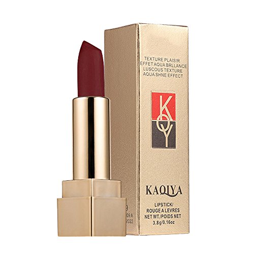 Preisvergleich Produktbild Huihong KAQIYA 12 Schattierungen Matte Lippen Dessous Glatte Lippenstift EnthäLt Vitamin A & E Mit Box (Sexy-D)