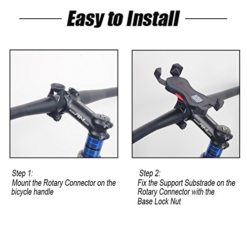 Anti-Shake Fahrradhalterung Motorrad Handy-Halter Universal Radsport VerhÃ¼tung Von AbstÃ¼rzen Fahrrad-Lenker Handyhalter Wiege Klammer Mit 360 Drehen FÃ¼r 3,5-6,5 Zoll Smartphone GPS Andere GerÃ¤te