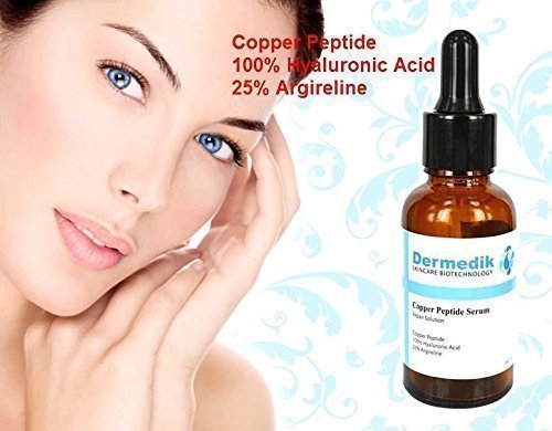 COPPER PEPTIDE 100% HYALURONIC ACID 25% ARGIRELINE AGE REVERSAL FIRMING SERUM 1oz/30ml