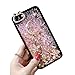 Produktbild Glitzer Flüssig Hülle für Xiaomi Mi 9 Se Rosa, Misstars Luxus 3D Diamant Stern Mond Design Bling Dynamisch Treibsand Silikon Weich TPU Bumper Kratzfest Schutzhülle für Xiaomi Mi 9 Se