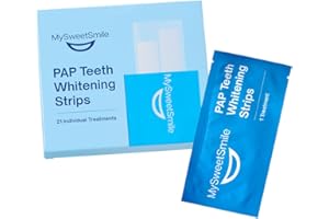 MySweetSmile Teeth Whitening Strips – 6 Month Supply (21 Treatments) – Whiter Teeth in 7 Days – Removes All Types of Stains & Yellowing – Dentist-Approved & Enamel-Safe – IndyBest Award-Winning Brand