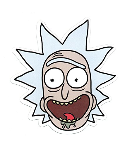 Rick and Morty - Rick Face, Officially Licensed Original Artwork, Prem