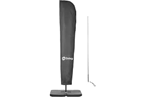 Sekey Housse de Parasol Suspendu/Parasol, Capuchon de Protection | 265×48/70 cm – Polyester 100% Etanche, Résistant aux UV