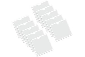 upain 10 Pack Permit Holder for Car Windscreen Square Parking Permit Holders for Permits Badges Passports Ticket and Note Holders for Car, Van, Caravan Windscreen 105 x 105mm