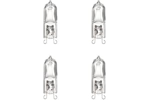 Diall Halogen Capsule Light Bulbs G9 410lm 230V 30W,Warm White, 4 Pack