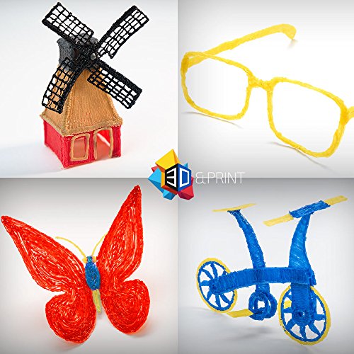 3D Stift der neusten Generation von 3D&PRINT, 3D Druckstift für PLA und ABS Filament 3D-Stift, 3D Druck Pen Set, 3 D malen und zeichnen - 4