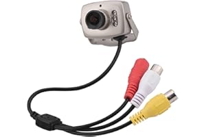 KIMISS Mini Cctv Camera Spy Camera Wired Mini 6Led Wired Cmos Cctv Security Camera Night Vision Digital Video Camera Pal (PAL format (labeled and shipped))